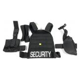 Lot: Security Vest and side holster