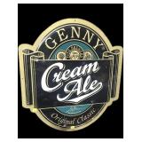 Genny Cream Ale tin sign, 22 1/2" x 20"