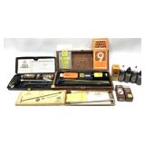 Lot, assorted gun cleaning kits and accessories