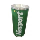 Newport floor ashtray, 21" x 10" round