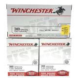x3- Boxes of .38 Spl. 130-grain FMJ Winchester