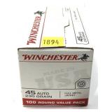Box of .45 Auto 230-grain FMJ Winchester