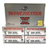 x5- Boxes of .308 WIN 150-grain Power-Point