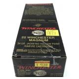 250 Rounds of .22 Mag. Winchester jacketed hollow