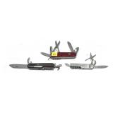 Lot, Swiss Army knife and 2 Swiss Army-style