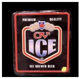 Old Vienna Ice tin sign, 13" x 12"