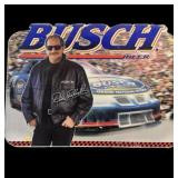 Dale Earnhardt  Busch Beer tin sign,