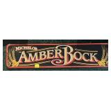 Michelob Amber Bock tin sign,