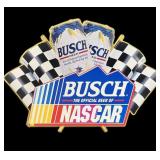 Busch NASCAR tin sign, 24" x 34"