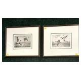 Pair of signed and numbered waterfowl prints,