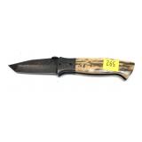 Custom Damascus blade folding knife