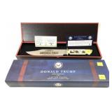 American Mint Donald Trump knife in box,