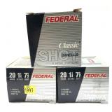 x3- Boxes of 20 Ga. 3" No. 7.5 Federal Classic