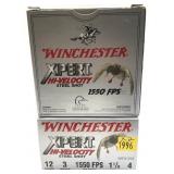 x2- Boxes of 12 Ga. 3" No. 4 Winchester steel