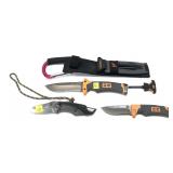 Lot, 3 Gerber knives: 2- 1-blade folding knives