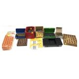Lot, assorted bullets and reloading blocks