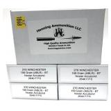 x5- Boxes of .270 WIN. 150-grain BT Nosler