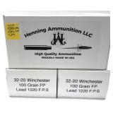 x3- Boxes of .32-20 WIN. 100-grain FP lead