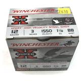 Box of Winchester 12 Ga. 3" BB steel waterfowl