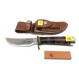 Randall Made hunting knife with Randall leather
