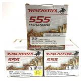 x3- Boxes of .22 LR hollow point Winchester