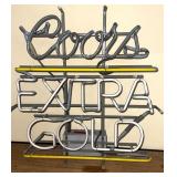 Coors Extra Gold neon sign, not working