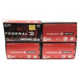 x4- Boxes of .45 Auto 230-grain FMJ Federal