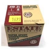 Box of .410 Ga. 2.5" No. 8 Estate Competition