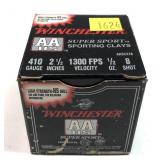 Box of .410 Ga. 2.5" No. 8 Winchester AA target