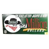 Skoal State Lottery Jackpot cardboard double