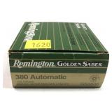 Box of Remington .380 Auto 102-grain brass