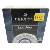 Box of Federal No. 100 Small Pistol primers,
