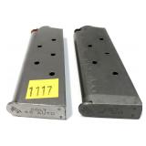 Lot: 2- Colt .45 Auto Magazines (marked C S and M