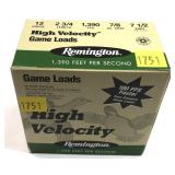 Box of 12 Ga. 2.75" No. 7 1/2 Remington game