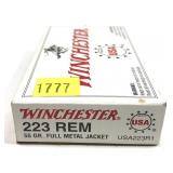 Box of .223 REM 55-grain FMJ Winchester