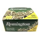 Box of .22 LR hollow point Remington cartridges,