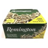 Box of .22 LR Remington hollow point cartridges,