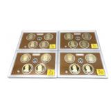 x4- 2011 Proof Presidential dollar sets--x4 sets-
