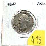 1934 Washington quarter