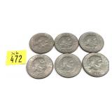 x6- Susan B. Anthony dollars -x6 dollars- Sold