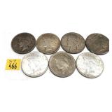 x7- Peace dollars -x7 dollars -Sold by the piece,