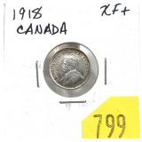 1918 Canadian 5-cent silver