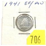 1941 Canadian dime