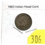1863 Indian Head cent