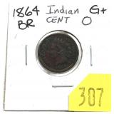 1864 Indian Head cent