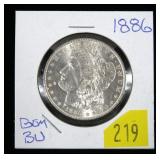 1886 Morgan dollar