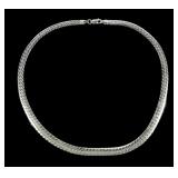 Sterling silver 18" serpentine chain, 39.1 grams