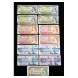 Lot, Canadian currency, $57 face value