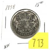 1938 Canadian half dollar