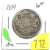 1939 Canadian half dollar